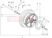 Front wheel - Gilera Runner 50 Pure Jet 2007