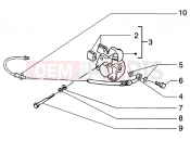 Front brake piping-front brake caliper - Gilera Runner 50 Purejet