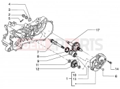 Rear wheel shaft - Gilera Runner 50 Purejet