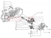 gilera Runner 50 SP Rear wheel shaft