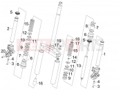 gilera 2009 Runner 50 SP -SC- Fork's components (MVP)