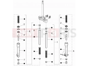 gilera 2014 Runner 50 SP Fork's components (Escorts)