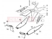 gilera 2018 Runner 50 SP Central cover - Footrests