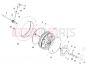 gilera 2018 Runner 50 SP Front wheel