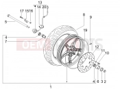 gilera 2009 Runner 50 SP Front wheel