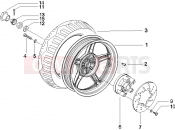 gilera 2005 Runner 50 SP Race Rear wheel
