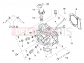 gilera 2009 Runner 125 ST 4T Head unit - Valve