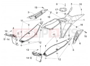 gilera 2013 Runner 125 ST 4T Central cover - Footrests