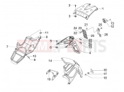 gilera 2014 Runner 125 ST 4T Rear cover - Splash guard