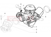 gilera 2017 Runner 125 ST 4T Carburettor, assembly - Union pipe