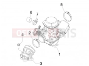 gilera 2009 Runner 200 ST 4T Carburettor, assembly - Union pipe