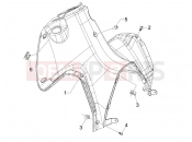 gilera 2009 Runner 200 ST 4T Front glove-box - Knee-guard panel