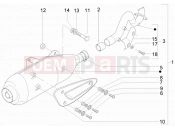 gilera 2009 Runner 200 ST 4T kipufogó