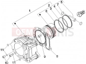 gilera 2010 Runner 200 ST 4T Cylinder-piston-wrist pin unit