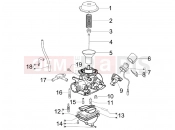 gilera 2011 Runner 200 ST 4T Carburetor's components
