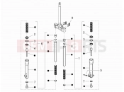 gilera 2012 Runner 200 ST 4T Fork's components (Escorts)
