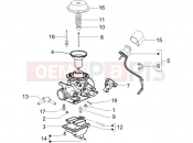 Carburetor's components - Gilera Runner 125 VX 4T 2005