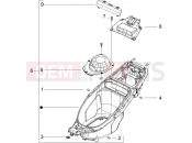 Helmet huosing - Undersaddle - Gilera Runner 125 VX 4T 2005
