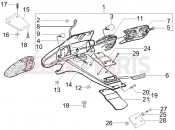 gilera 2006 Stalker 50 Rear cover - Splash guard