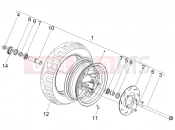 gilera 2007 Stalker 50 Front wheel