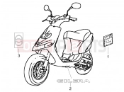 GILERA Stalker 50 Plates - Emblems