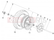 gilera 2010 Stalker 50 Front wheel