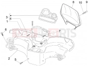 gilera 2012 Stalker 50 kormány burkolat