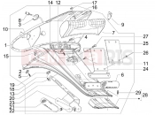 gilera 2009 Stalker 50 Naked Rear cover - Splash guard