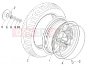gilera 2009 Stalker 50 Naked Rear wheel