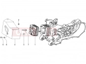 gilera 2007 Stalker 50 Special Edition Cylinder head cover
