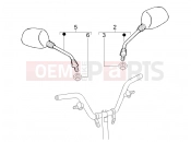 Driving mirror/s - Gilera Stalker 50 Special Edition 2008