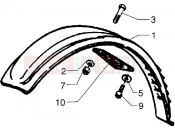 Front mudguard - Gilera Surfer