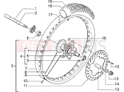 Front wheel - Gilera Surfer