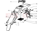 Rear mudguard - Gilera Surfer