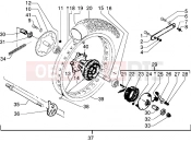Rear wheel - Gilera Surfer