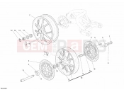 DUCATI 2008 Monster S4RS TRICOLORE WHEELS » FRONT WHEEL