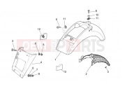 Rear body - Mudguard - Motoguzzi Nevada 750 S 2010