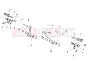 Rear footrests - Motoguzzi Nevada 750 S 2010