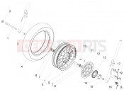 Front wheel - Motoguzzi V9 Bobber 850 ABS 2016
