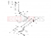 Gear lever - Motoguzzi V9 Bobber 850 ABS 2017