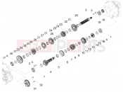 MOTOGUZZI V9 Bobber 850 ABS Gear box - Gear assembly