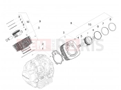 Cylinder - Piston - Motoguzzi V9 Roamer 850 ABS 2016