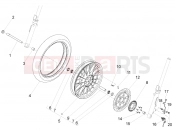 Front wheel - Motoguzzi V9 Roamer 850 ABS 2016