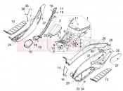 PIAGGIO MP3 125 ie 2008-2011 (EMEA) Central cover - Footrests