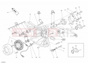 DUCATI Superbike 1098 GENERATOR COVER - WATER PUMP » COOLING SYSTEM