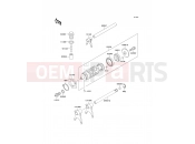 Gear Change Drum/Shift Fork(s) - Kawasaki EL250 (EL250-E1) 1991