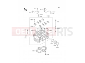 Cylinder Head - Kawasaki KLE500 (KLE500-A4) 1994