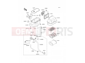 Air Cleaner - Kawasaki KLE500 (KLE500-A4) 1994