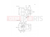Crankcase Bolt Pattern - Kawasaki KLE500 (KLE500-A4) 1994