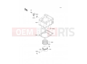 Cylinder/Piston(s) - Kawasaki KLX250 (KLX250-E2) 1994